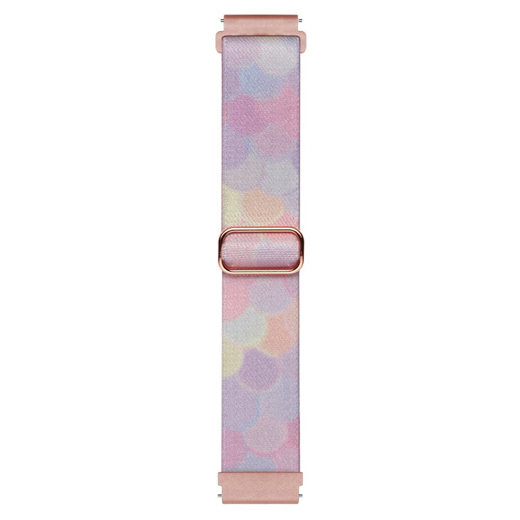 Super Godt Metal Og Nylon Universal Rem passer til Smartwatch - Pink#serie_4