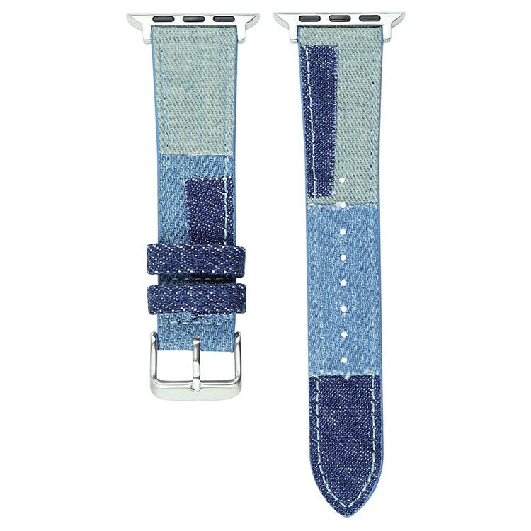 Nydelig Metal Og Nylon Universal Rem passer til Apple Smartwatch - Blå#serie_2
