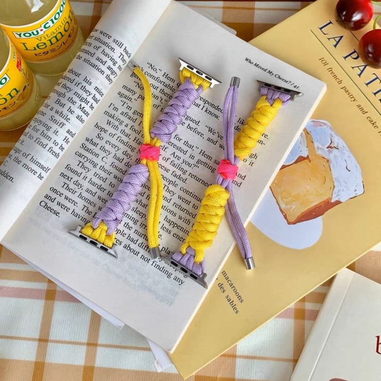 Super Kønt Metal Og Nylon Universal Rem passer til Apple Smartwatch - Flerfarvet#serie_4