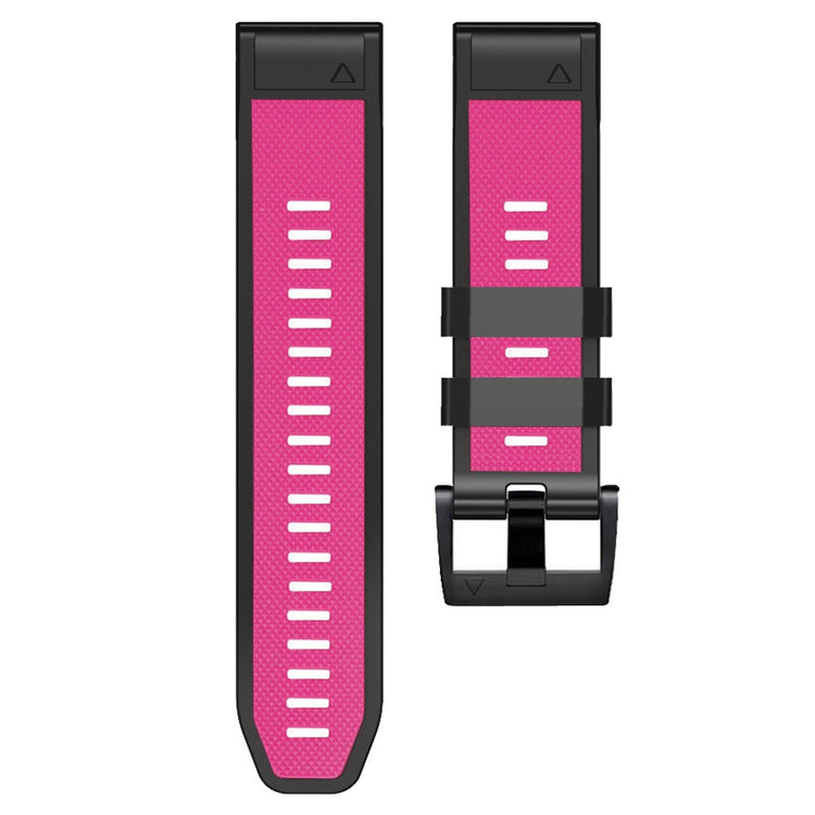 Meget Cool Metal Og Silikone Universal Rem passer til Smartwatch - Pink#serie_7