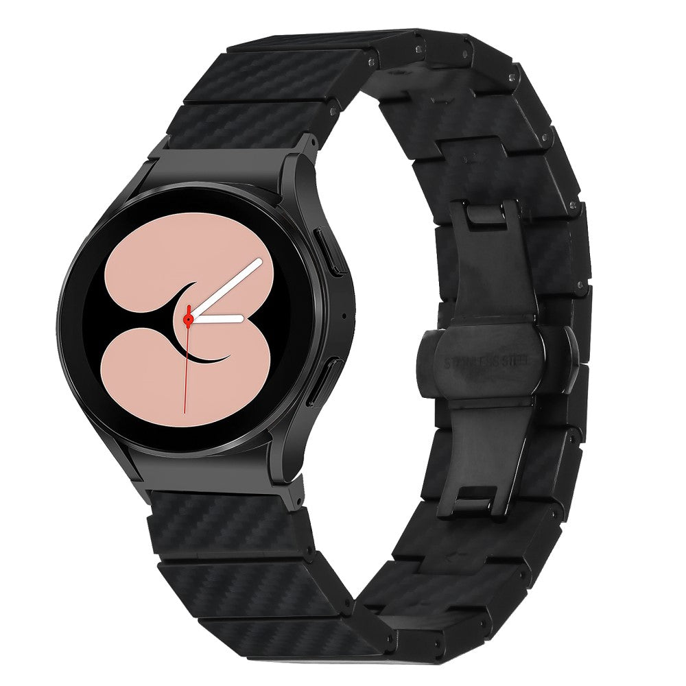 Helt Vildt Flot Metal Universal Rem passer til Samsung Smartwatch - Sort#serie_066