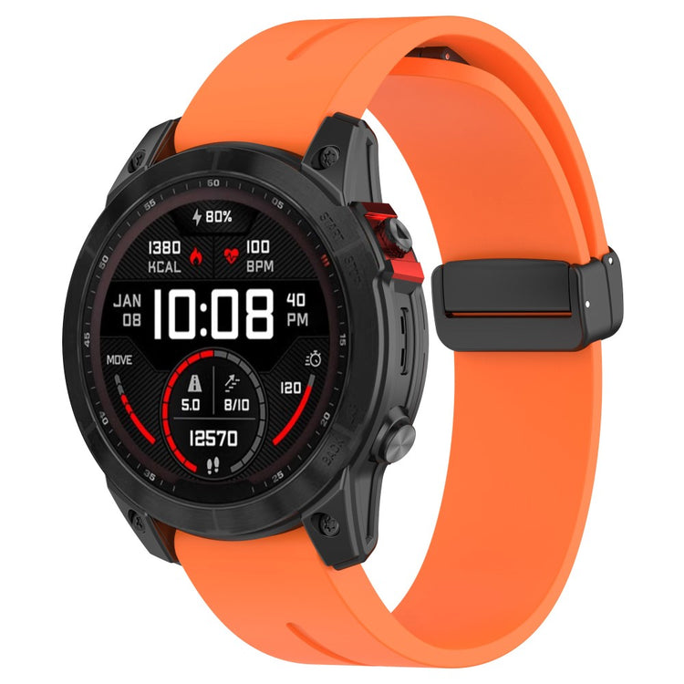 Vildt Elegant Silikone Universal Rem passer til Garmin Smartwatch - Orange#serie_4