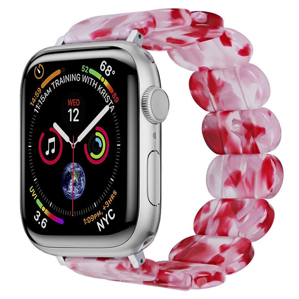 Watch Band Apple Watch Ultra 2 Ultra 49mm / 45mm / 44mm / 42mm Elastic Resin Strap - Hot Pink#serie_17