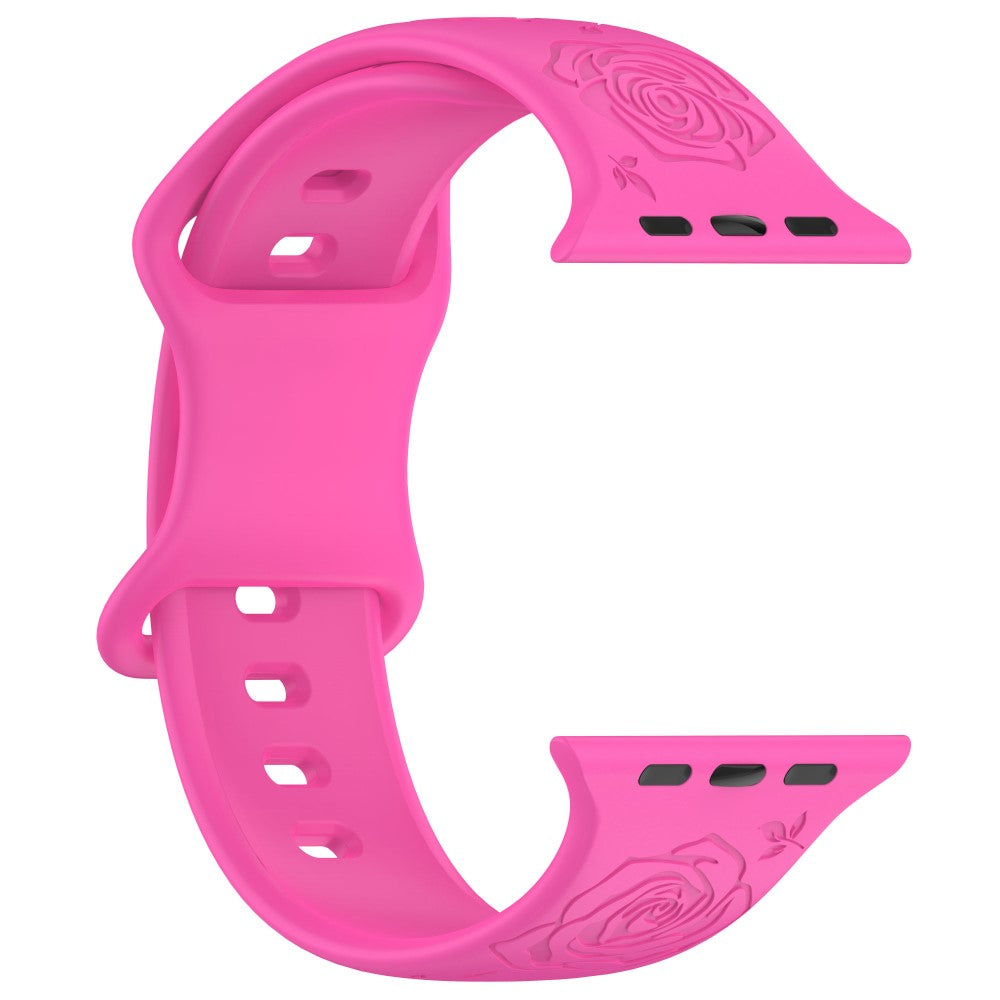 Holdbart Silikone Universal Rem passer til Apple Smartwatch - Pink#serie_11