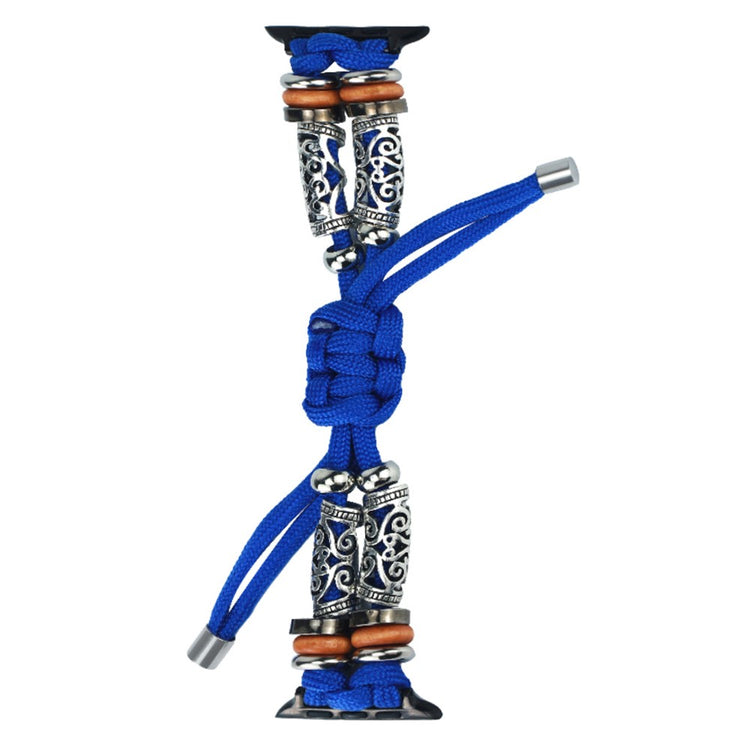 Apple Watch 49mm / 45mm / 44mm / 42mm Watch Strap Bead Braided Rope - Desert Camo#serie_7