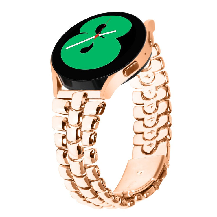 Glimrende Metal Rem passer til Garmin Vivomove 3 - Pink#serie_3