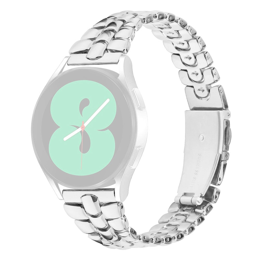Glimrende Metal Rem passer til Garmin Vivomove 3 - Sølv#serie_4