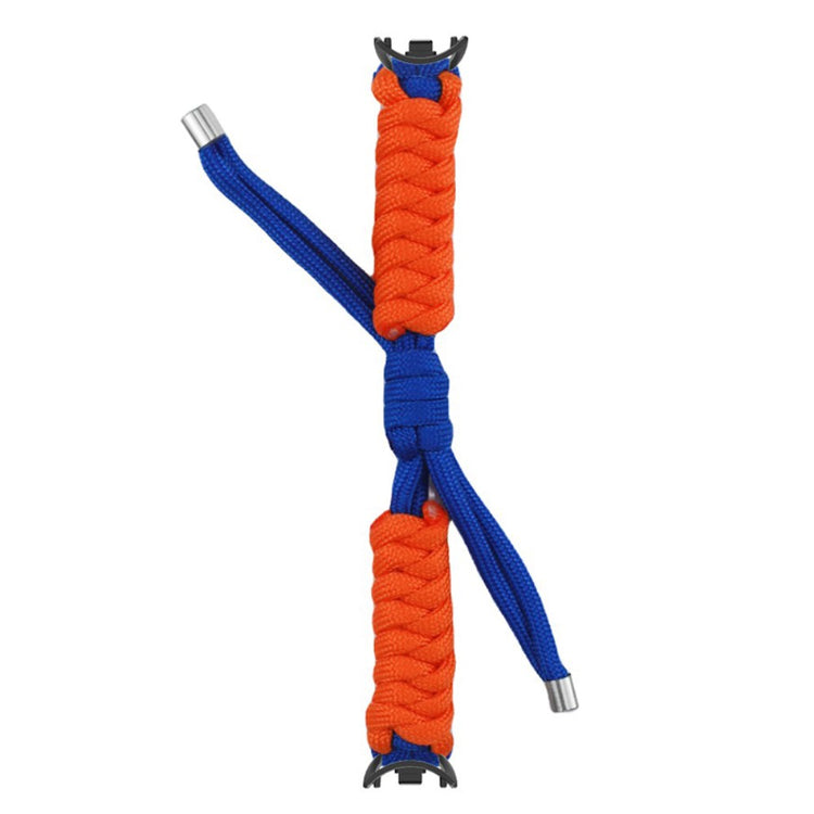 Xiaomi Smart Band 8 / Smart Band 8 NFC Watch Band Contrast Color Braided Rope Bracelet - Sapphire+Orange#serie_1