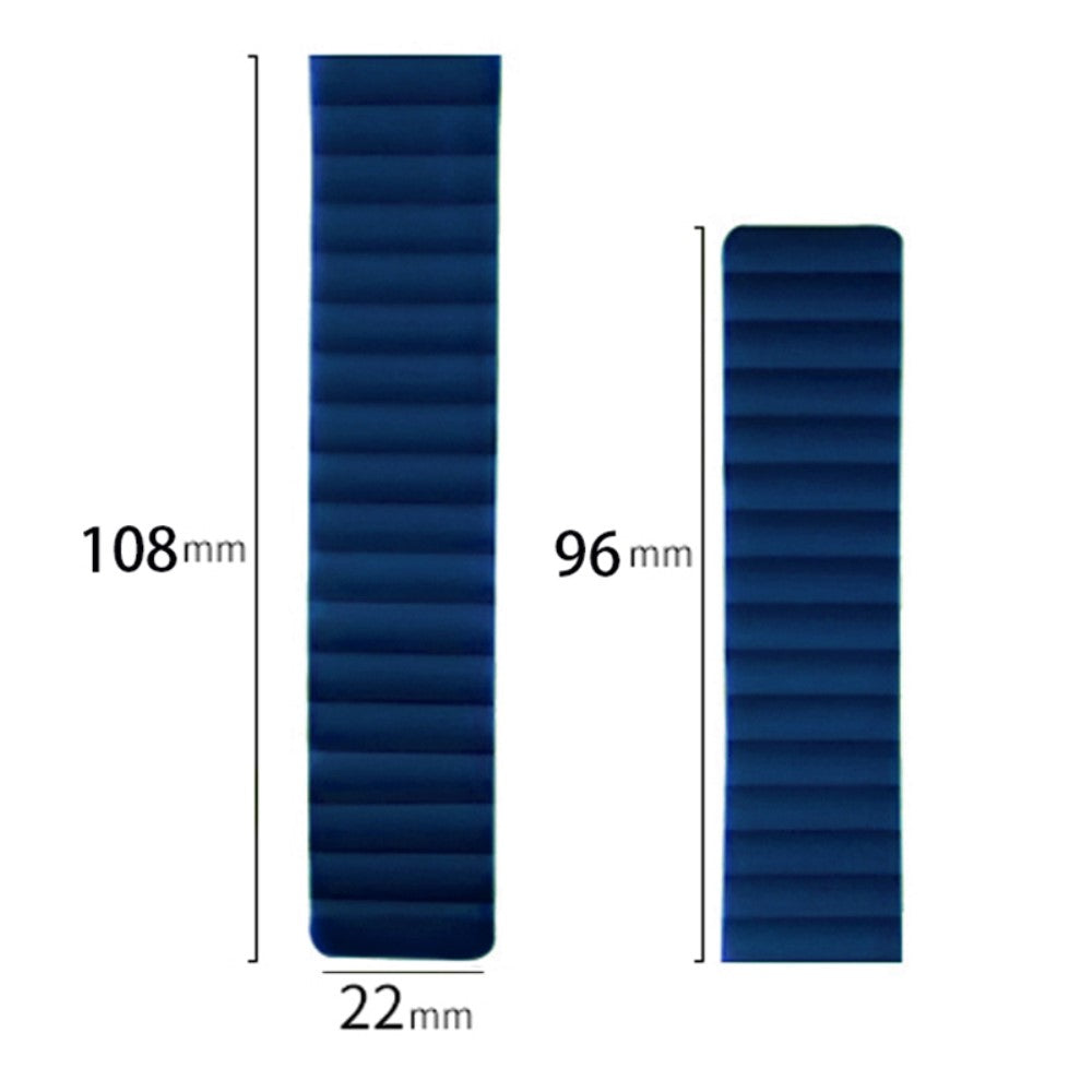 Huami Amazfit GTS 4 / 3 / 2 / 1 / mini Magnetic Watch Band Universal 22mm Silicone Straps - Midnight Blue#serie_8