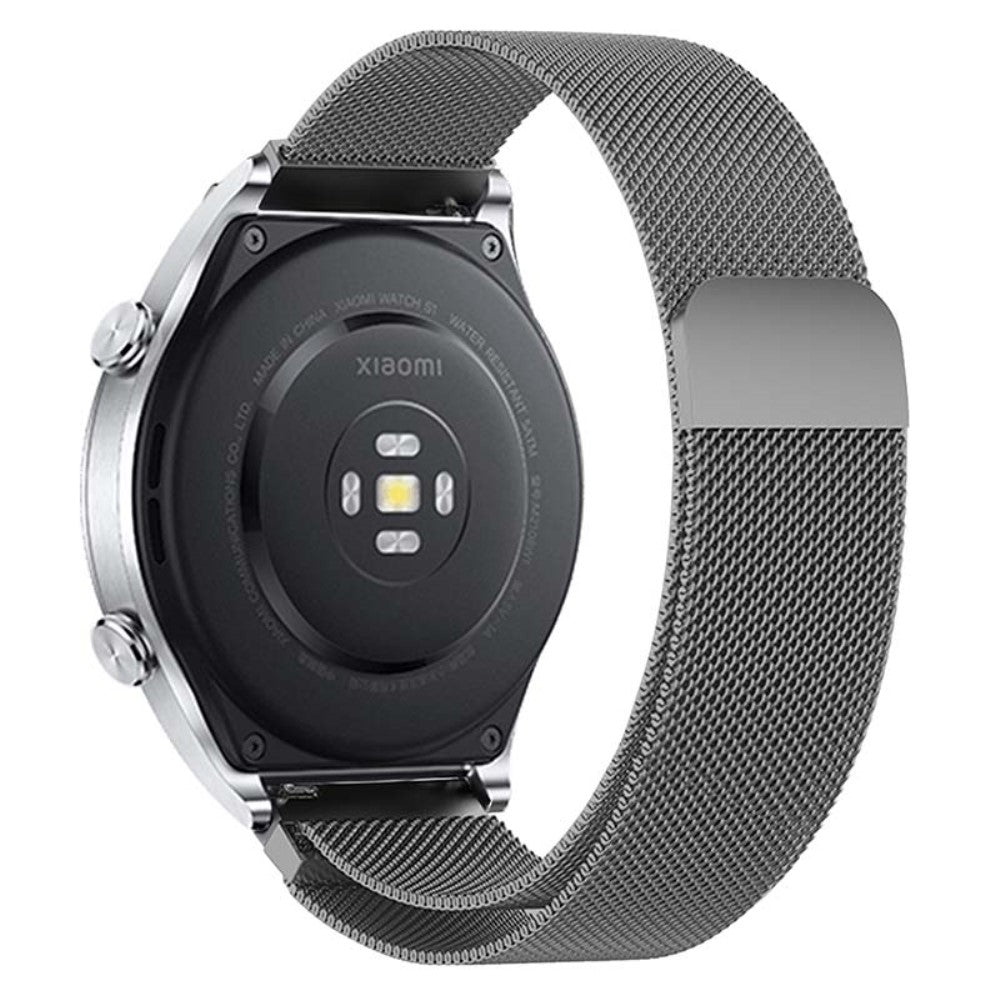 KALEBOL KLB-ML-001 Samsung Galaxy Watch6 / Garmin Venu Sq / Huawei Watch GT 4 41mm Metal Watch Strap 20mm Milanese Magnetic Watch Band - Space Grey#serie_3