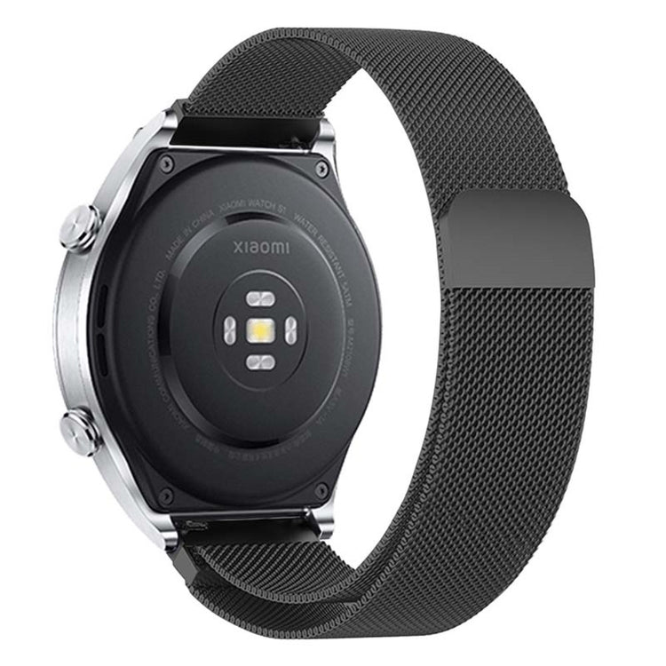 KALEBOL KLB-ML-001 Samsung Galaxy Watch6 / Garmin Venu Sq / Huawei Watch GT 4 41mm Metal Watch Strap 20mm Milanese Magnetic Watch Band - Black#serie_5