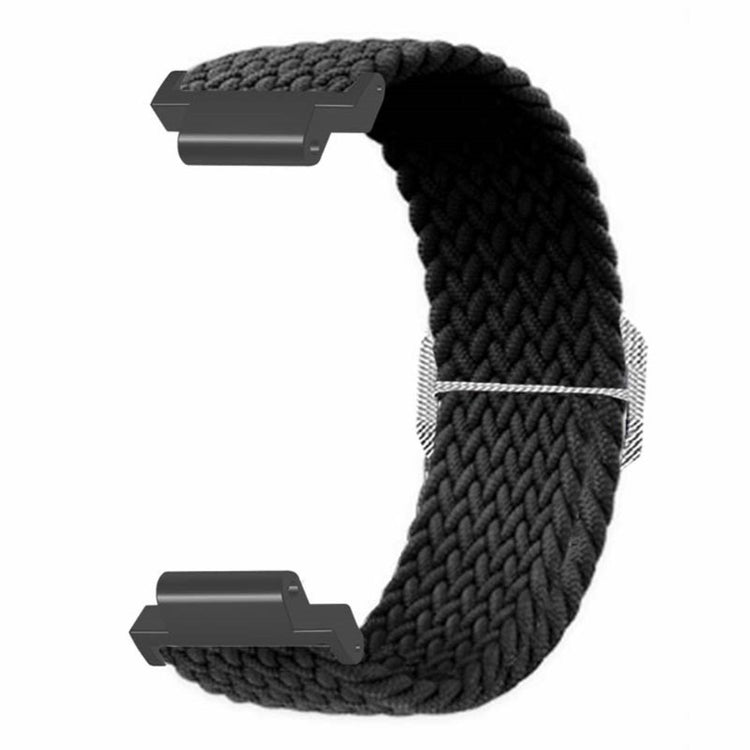 Fed Nylon Universal Rem passer til Garmin Smartwatch - Sort#serie_7