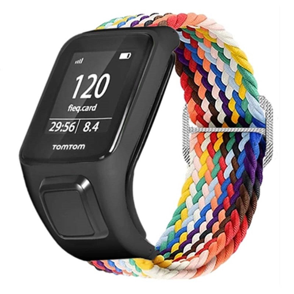 Meget Godt Nylon Universal Rem passer til Tomtom Smartwatch - Flerfarvet#serie_1