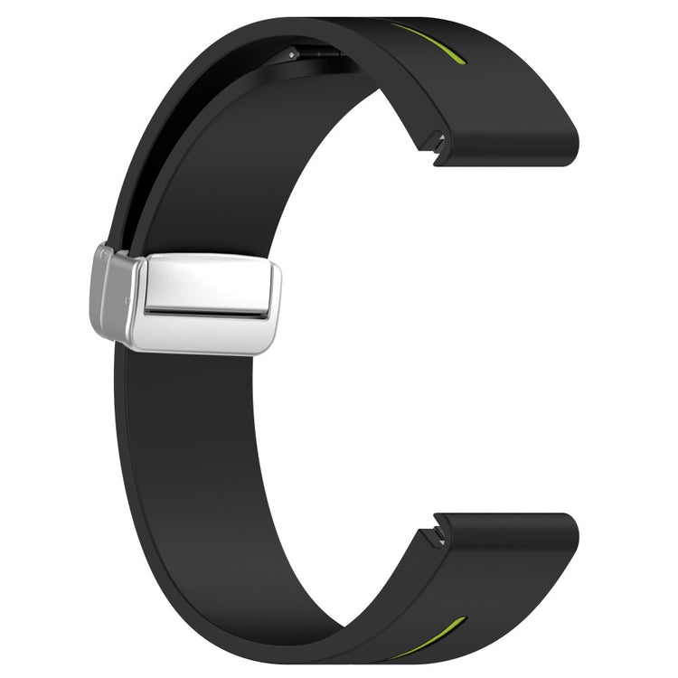 Mega Hårdfør Silikone Universal Rem passer til Garmin Smartwatch - Sort#serie_4