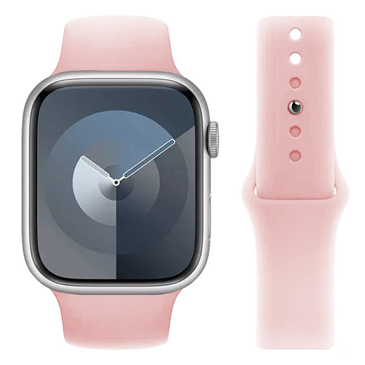Skøn Silikone Universal Rem passer til Apple Smartwatch - Pink#serie_1