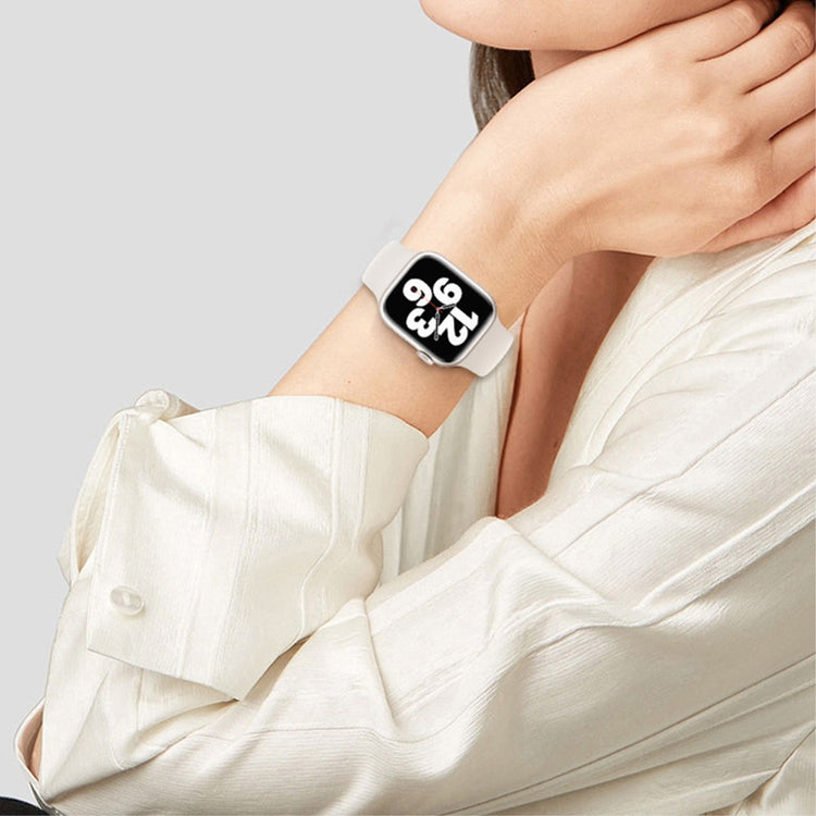 Skøn Silikone Universal Rem passer til Apple Smartwatch - Pink#serie_1