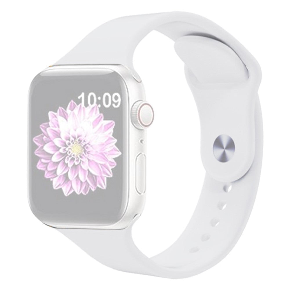 Skøn Silikone Universal Rem passer til Apple Smartwatch - Hvid#serie_2