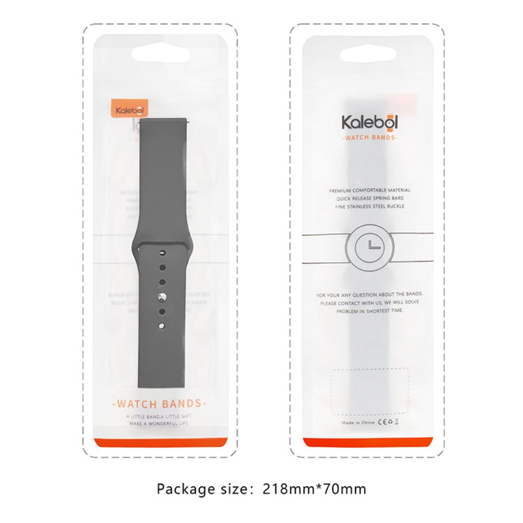 Skøn Silikone Universal Rem passer til Apple Smartwatch - Orange#serie_3