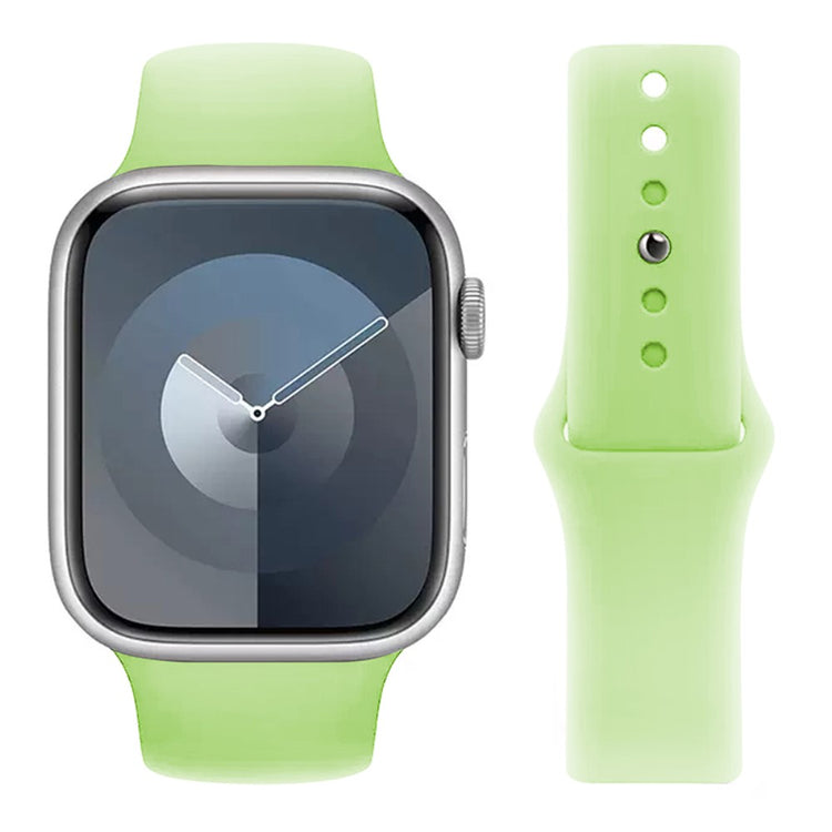 Skøn Silikone Universal Rem passer til Apple Smartwatch - Grøn#serie_6
