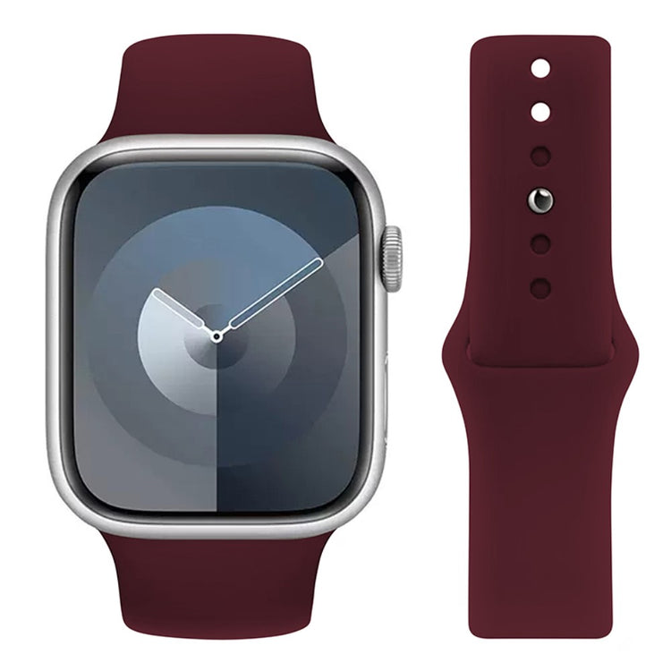 Skøn Silikone Universal Rem passer til Apple Smartwatch - Rød#serie_11