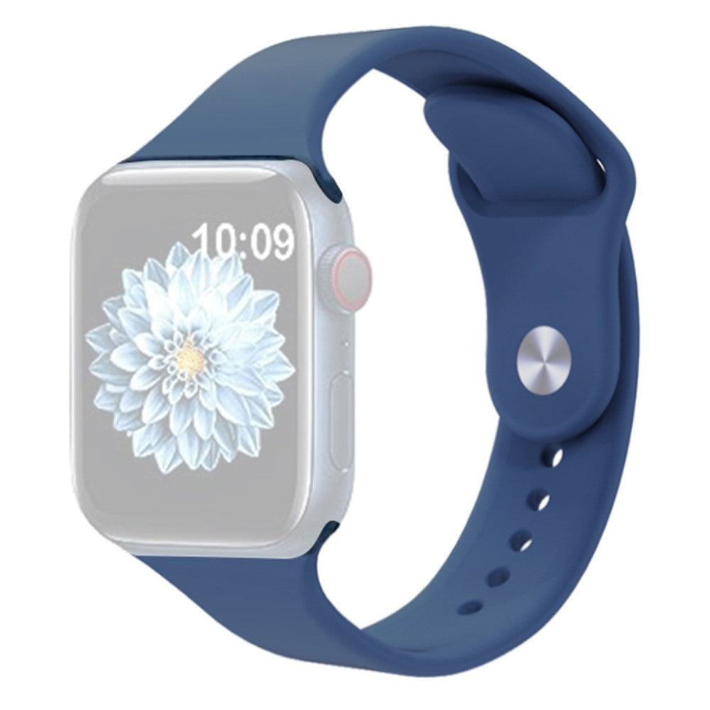 Skøn Silikone Universal Rem passer til Apple Smartwatch - Blå#serie_13