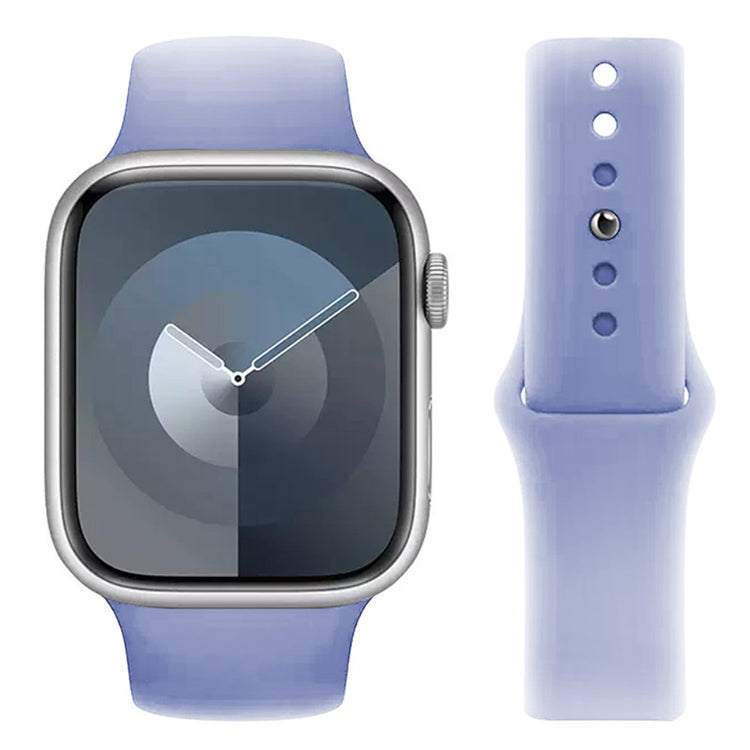 Skøn Silikone Universal Rem passer til Apple Smartwatch - Lilla#serie_15