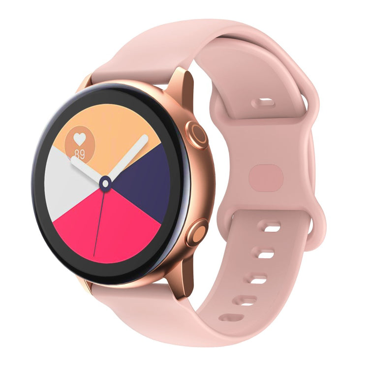 Helt Vildt Fed Silikone Universal Rem passer til Smartwatch - Pink#serie_3