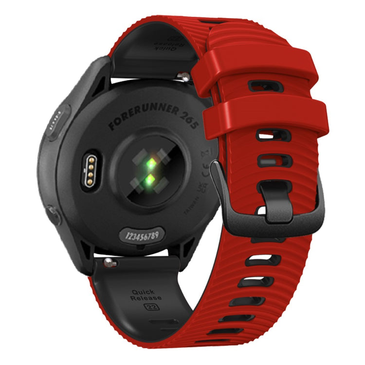 Rigtigt Cool Silikone Universal Rem passer til Smartwatch - Rød#serie_4