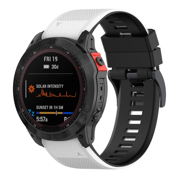 Vildt Fantastisk Silikone Universal Rem passer til Garmin Smartwatch - Hvid#serie_2