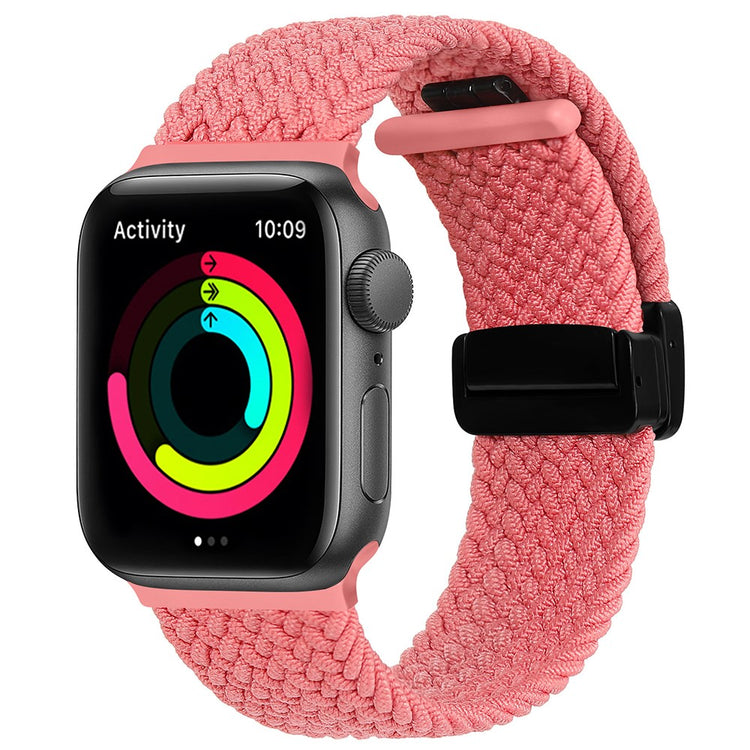 Rigtigt Godt Nylon Universal Rem passer til Apple Smartwatch - Pink#serie_24