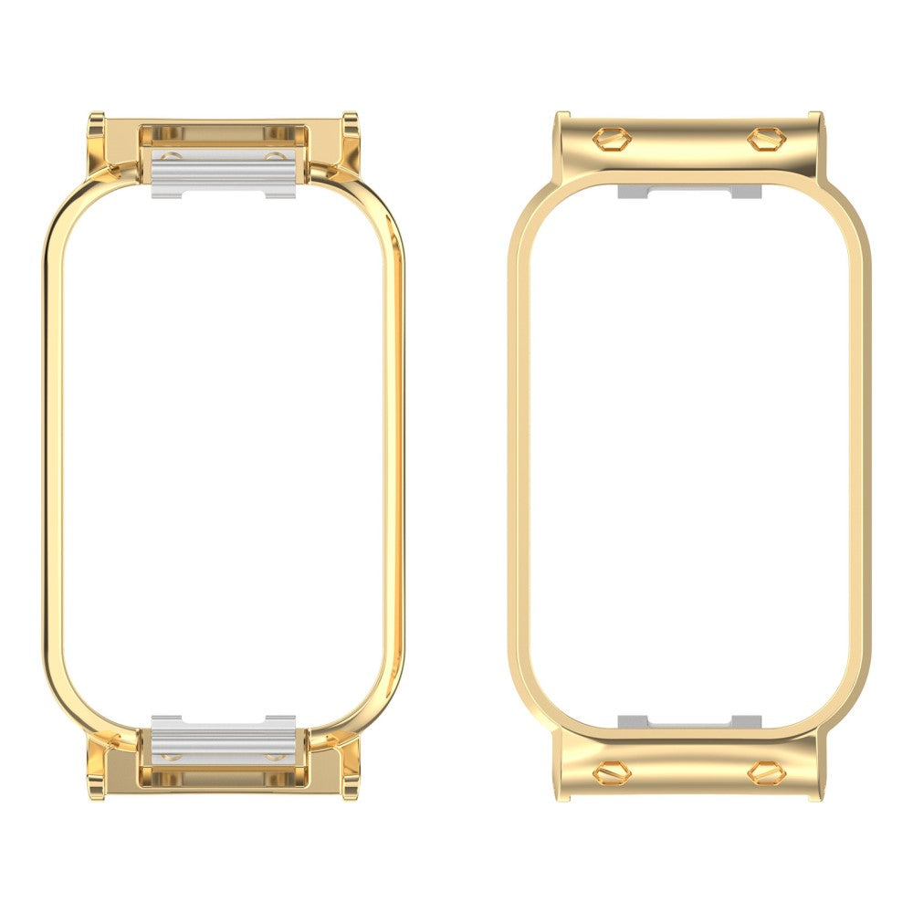 Metal Universal Bumper passer til Xiaomi Smart Band 8 Active / Xiaomi Redmi Band 2 - Guld#serie_2