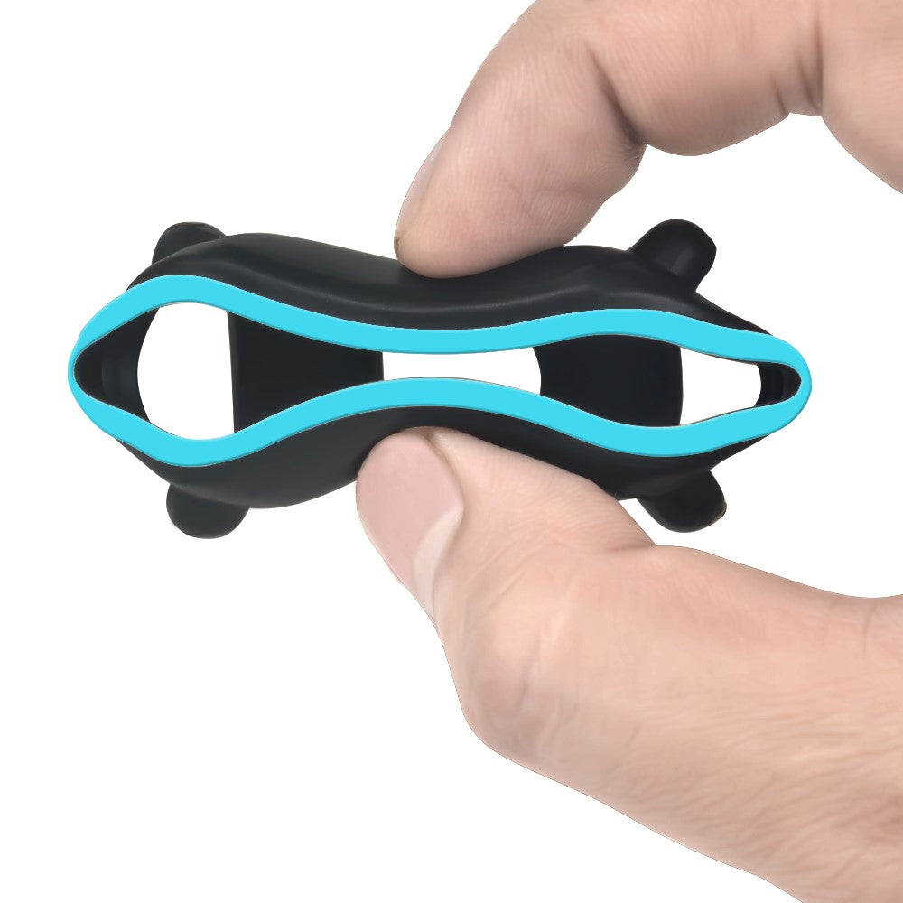 Huami Amazfit Bip / Bip Lite Protective Edge Case Dual Color Silicone Watch Cover - Black+Blue#serie_3