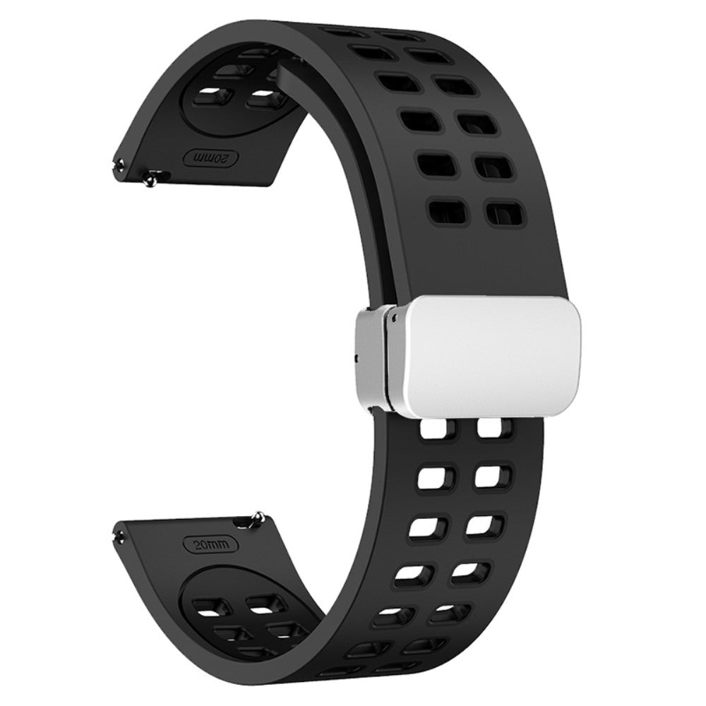 Meget Elegant Silikone Universal Rem passer til Smartwatch - Sort#serie_1