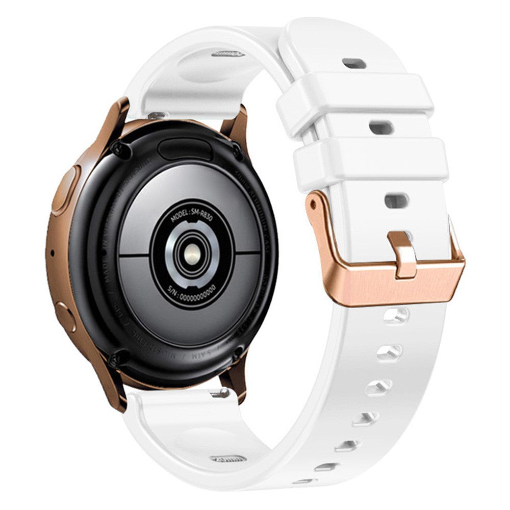 Meget Kønt Silikone Universal Rem passer til Smartwatch - Hvid#serie_2