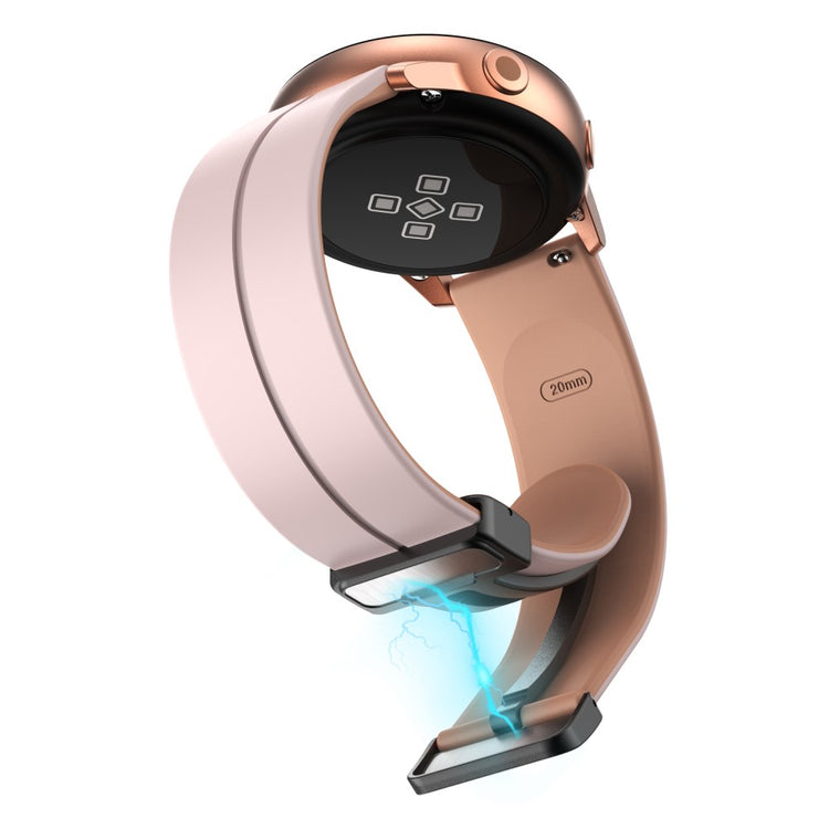 Vildt Nydelig Silikone Universal Rem passer til Smartwatch - Pink#serie_11