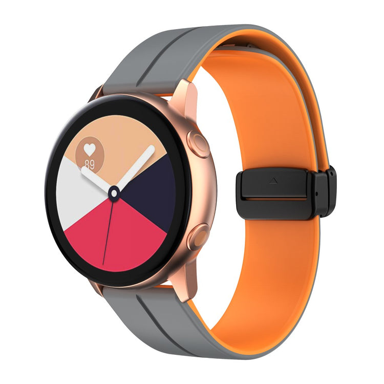 Vildt Nydelig Silikone Universal Rem passer til Smartwatch - Orange#serie_7