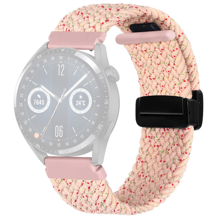 Stilren Nylon Universal Rem passer til Smartwatch - Pink#serie_12