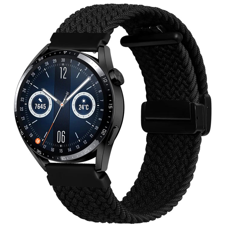 Stilren Nylon Universal Rem passer til Smartwatch - Sort#serie_4