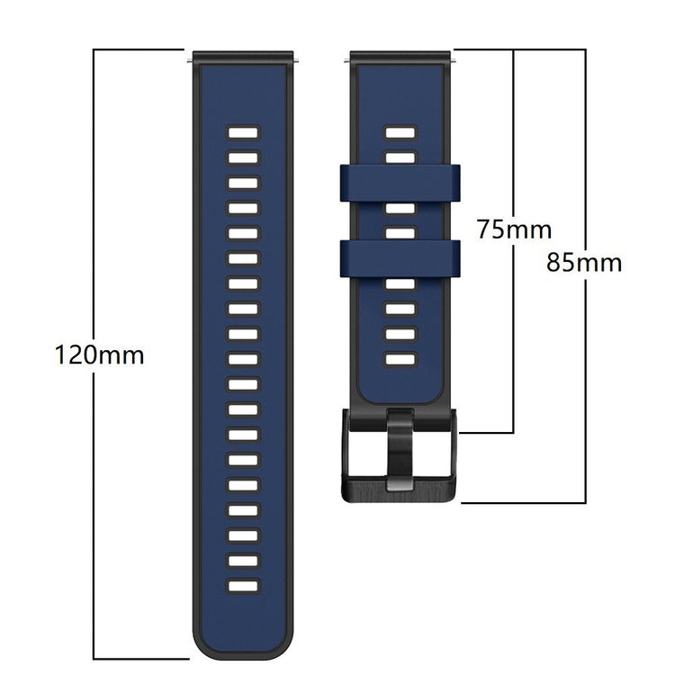 Holdbart Silikone Universal Rem passer til Smartwatch - Hvid#serie_1