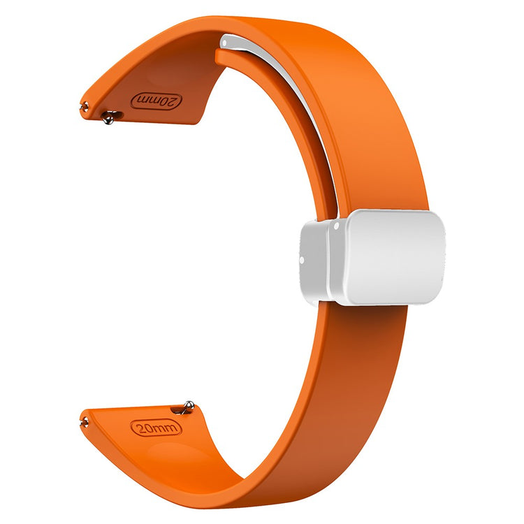 Mega Smuk Metal Og Silikone Universal Rem passer til Smartwatch - Orange#serie_3