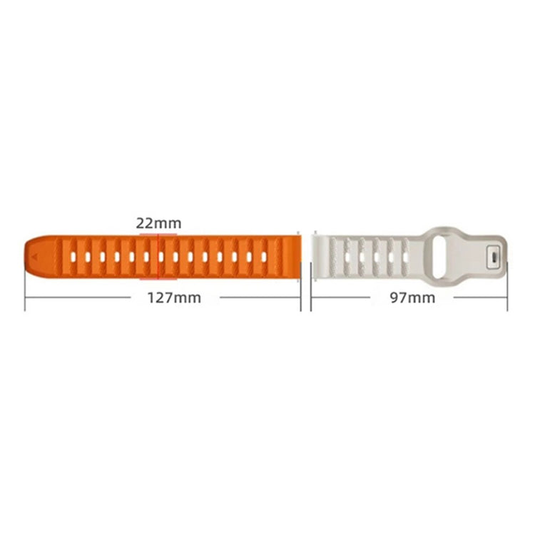 Cool Silikone Universal Rem passer til Smartwatch - Orange#serie_1