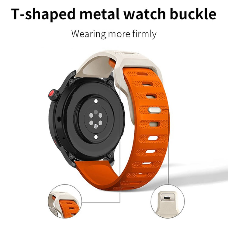 Cool Silikone Universal Rem passer til Smartwatch - Orange#serie_5