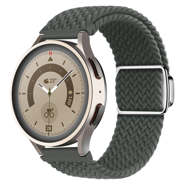 Vildt Godt Metal Og Nylon Universal Rem passer til Smartwatch - Sølv#serie_8