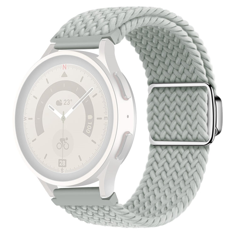 Vildt Smuk Metal Og Nylon Universal Rem passer til Smartwatch - Sølv#serie_7