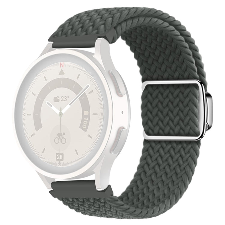 Vildt Smuk Metal Og Nylon Universal Rem passer til Smartwatch - Sølv#serie_8