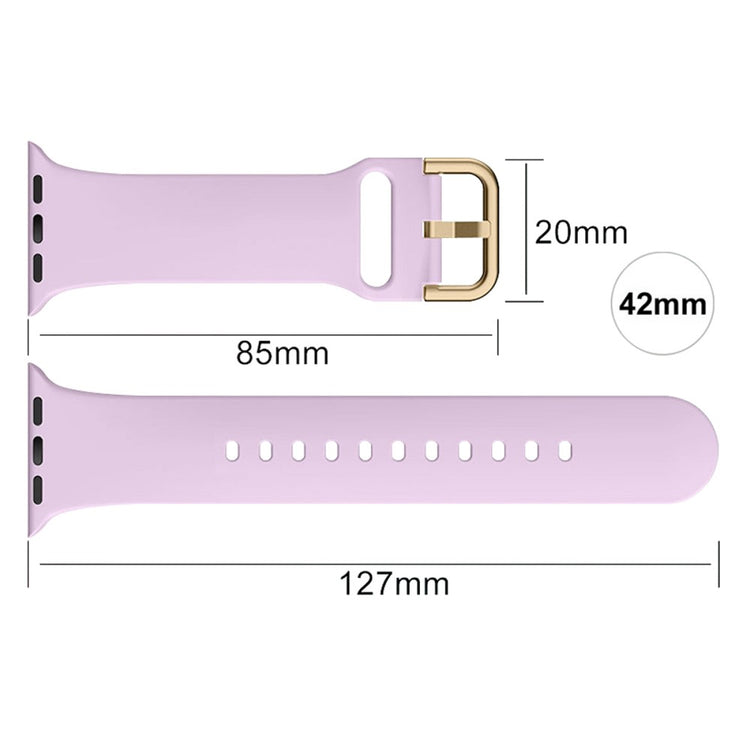 Flot Silikone Universal Rem passer til Apple Smartwatch - Lilla#serie_11