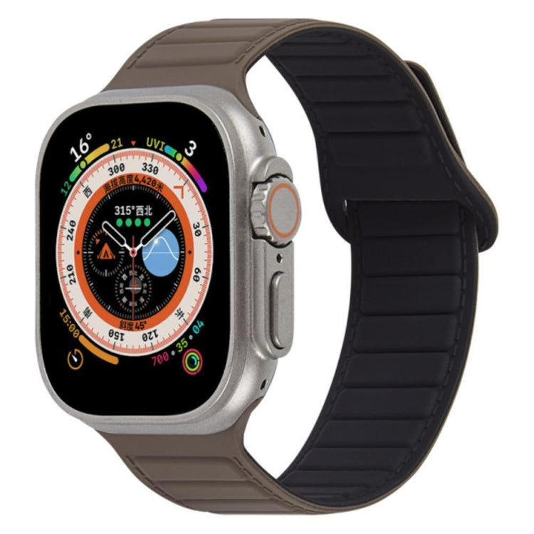 Super Sejt Silikone Universal Rem passer til Apple Smartwatch - Brun#serie_11