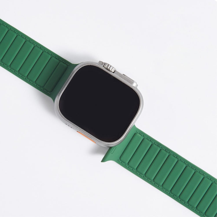 Super Sejt Silikone Universal Rem passer til Apple Smartwatch - Grøn#serie_2