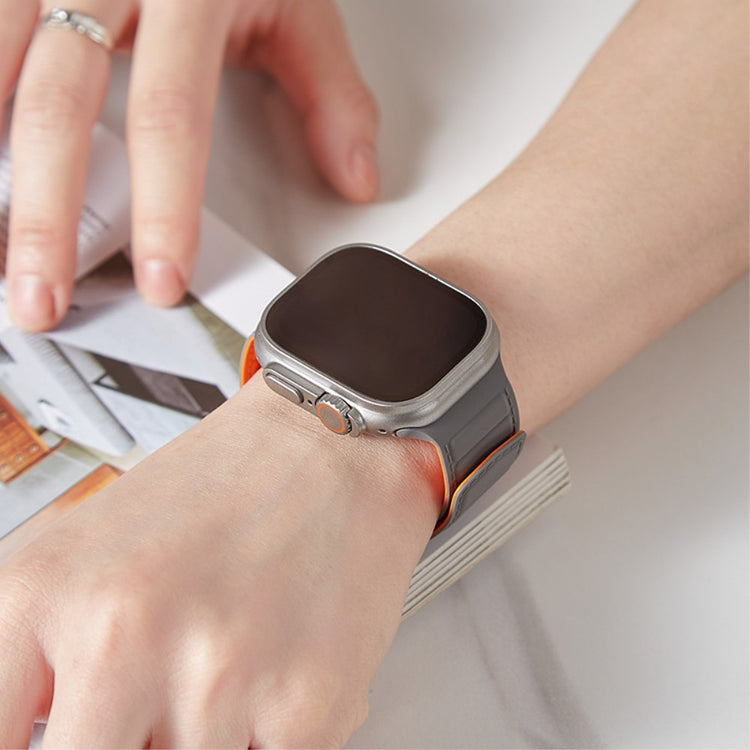 Super Sejt Silikone Universal Rem passer til Apple Smartwatch - Orange#serie_6