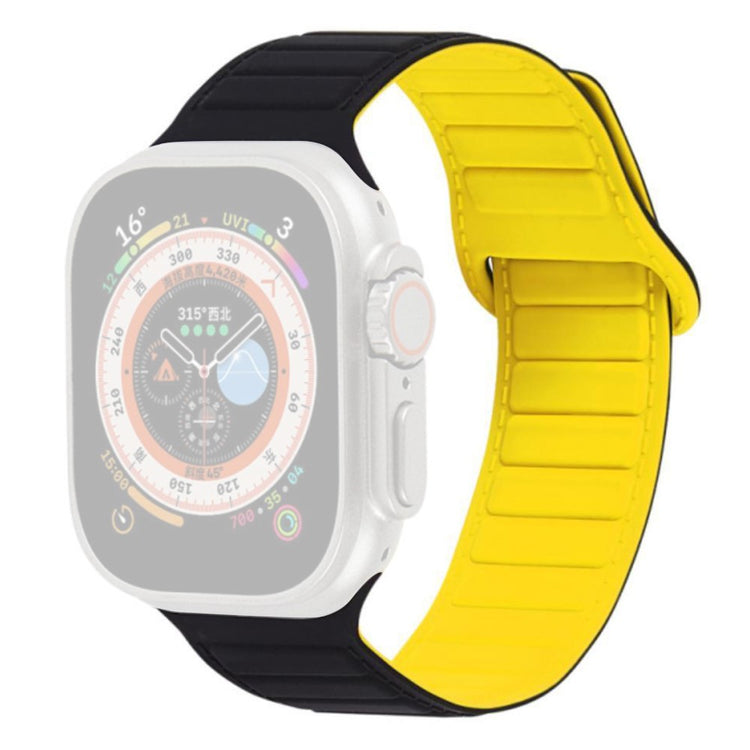 Super Sejt Silikone Universal Rem passer til Apple Smartwatch - Gul#serie_7